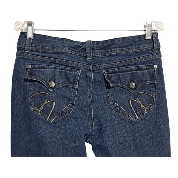 Gloria Vanderbilt Womens Petite 12P Amanda Jean Indigo Denim Bootcut Stretch - Picture 7 of 10